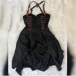 Black Steampunk Dress (Corset not included)
